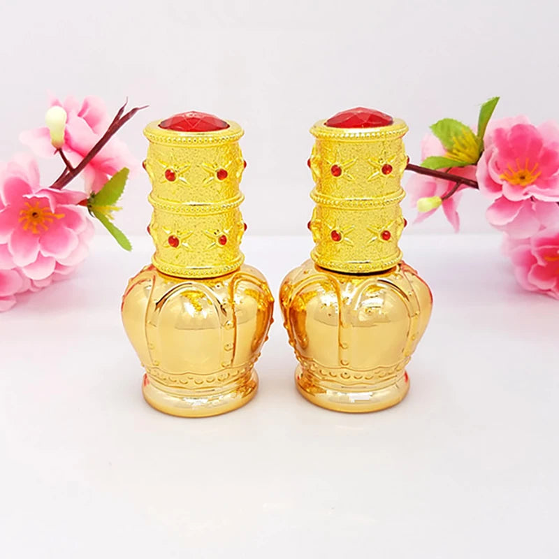 30ml Empty in Stock Luxury Gold Glass Dropper Bottle for Serum Fancy Unique Bottle for Essence Oil Packaging