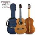 Yulong Guo  Professional Handmade Cedar Double Top A-echoes Model Classical Guitar for Concert From China Aiersi