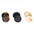 Resin Shirt Button Four Eyes Wide Edge Horn Wool Coat Shirt Suit Button Wholesale