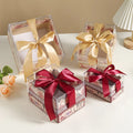 XJH Acrylic Hand Gift Box for Wedding & Birthday Candy Packaging Empty Bridesmaid Gift Box Paper Boxes