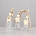 5ml 8ml 10ml Customizable Cylindrical Clear Glass Bottle Car Air Freshener Perfume Bottle Hanging Pendant Car Diffuser Bottles