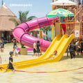 Medium-Sized Family Water Park Slide Paddling Pool Water House for Kids Fun Amusement Equipment MegaBDM