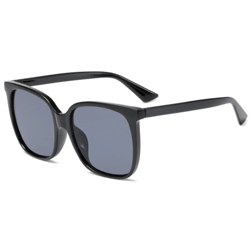 2025 Sunglasses Female Trending Large Size Black Eyewear Vintage Gradient Square Sunglasses