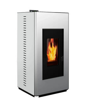 Best Selling Modern Indoor Pellet Fireplace Eco-friendly Wifi Control Automatic Feeding Freestanding Steel Design