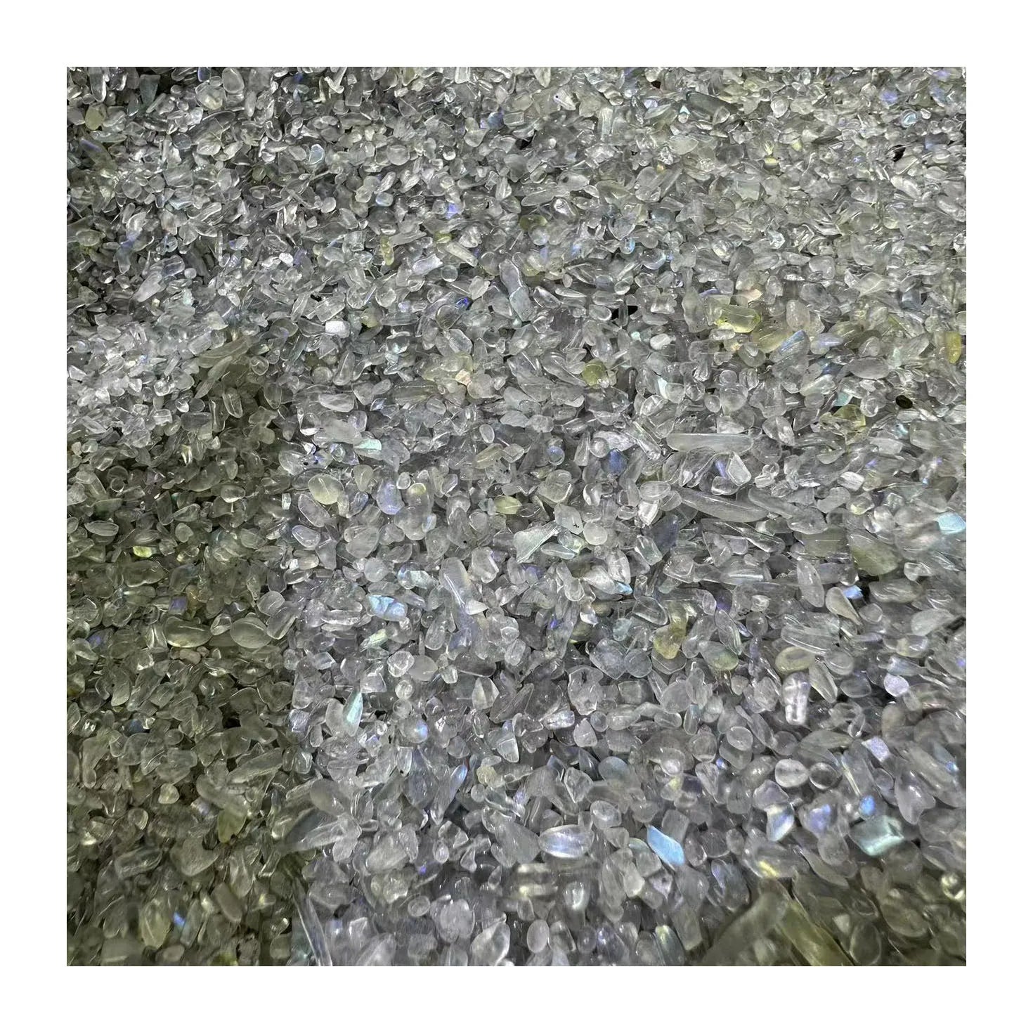 New Arrivals 3*5cm Healing Crystals Gravels Natural Blue Labradorite Crystal Chips Mascot Theme for Sale