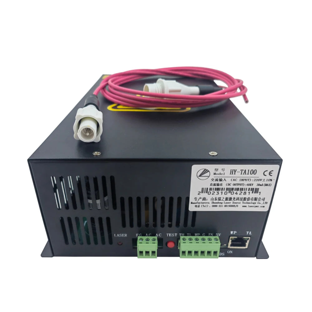 80W-100W Laser Power Supply HY-T80 HY-T100 Upgrade to HY-TA100 Power Source for 80W-100W CO2 Laser Tube