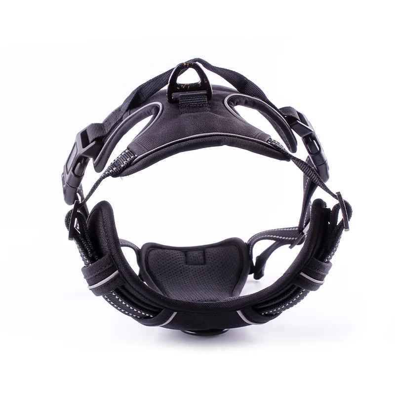 Adjustable Multi-Color Comfortable Nylon Polyester Dog Walking Harness with Solid Pattern Fur Decoration for Daily Walks