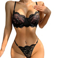 Summer Sexy Seamless Lingerie Sets Women Lace Push up Bra and Panty Set Sexy V Neck Hot Erotic Crop Top Underwear