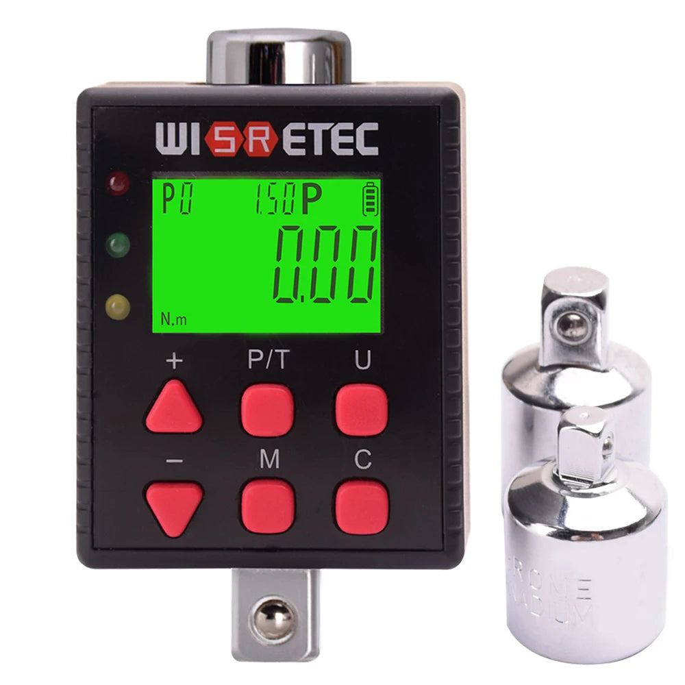 High Exactness Adjustable Digital Torque Adapter Set 1.5-1000nm 1/4 3/8 1/2 Electric Torque Wrench Meters for Auto