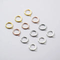 Custom 925 Sterling Silver Hoop Huggie Earrings Findings DIY Ear Clip Accessories Component