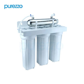 10 Inch 3-Stage Home Water Purification System for Household RV Car with Replacement Filters to Remove Rust Residual Chlorine