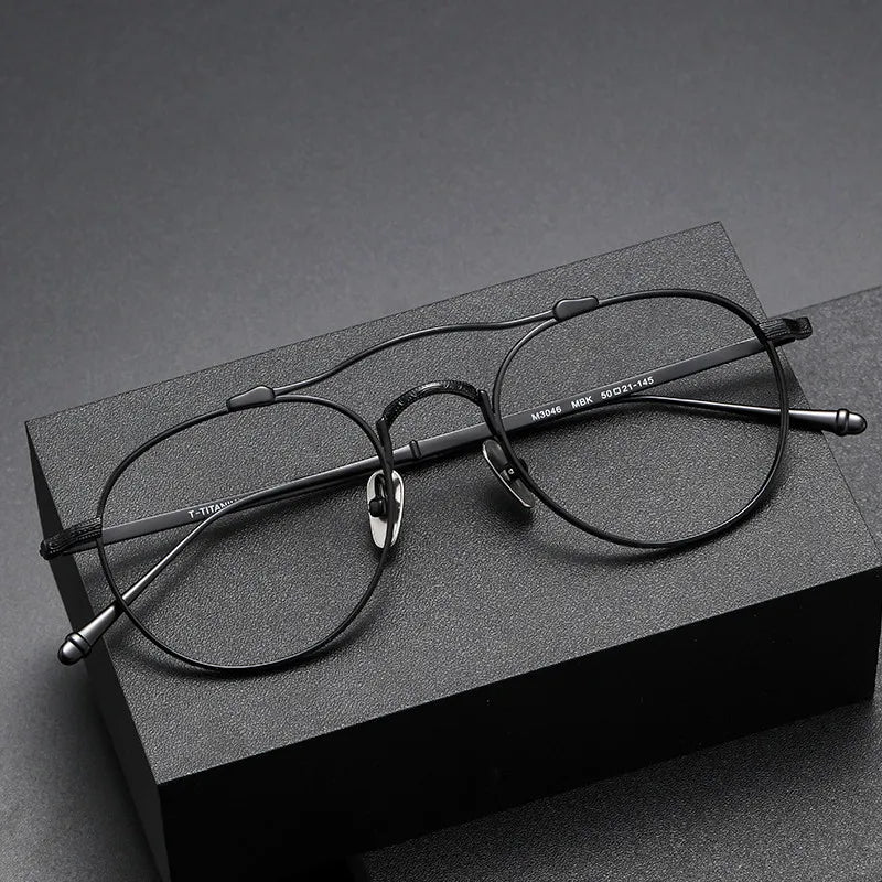 CS-M3046 High Pure Titanium Optical Frame Good Quality Glasses for Men and Women Eyeglasses Frames 2023