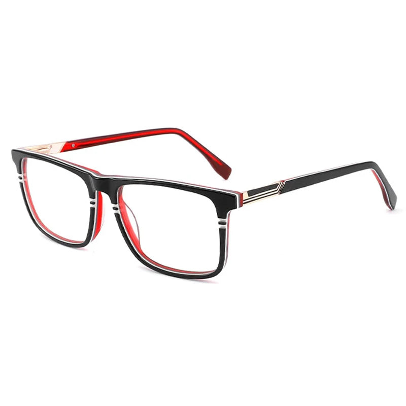 2183G28  Custom Wholesale Classic Men Handmade Acetate Combine Metal Optiical Frames