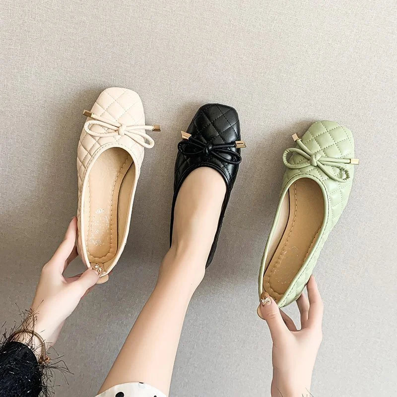 Myway Women's Shoes Casual Simple Loafers Footwear Ladies Flat Closed Shoes