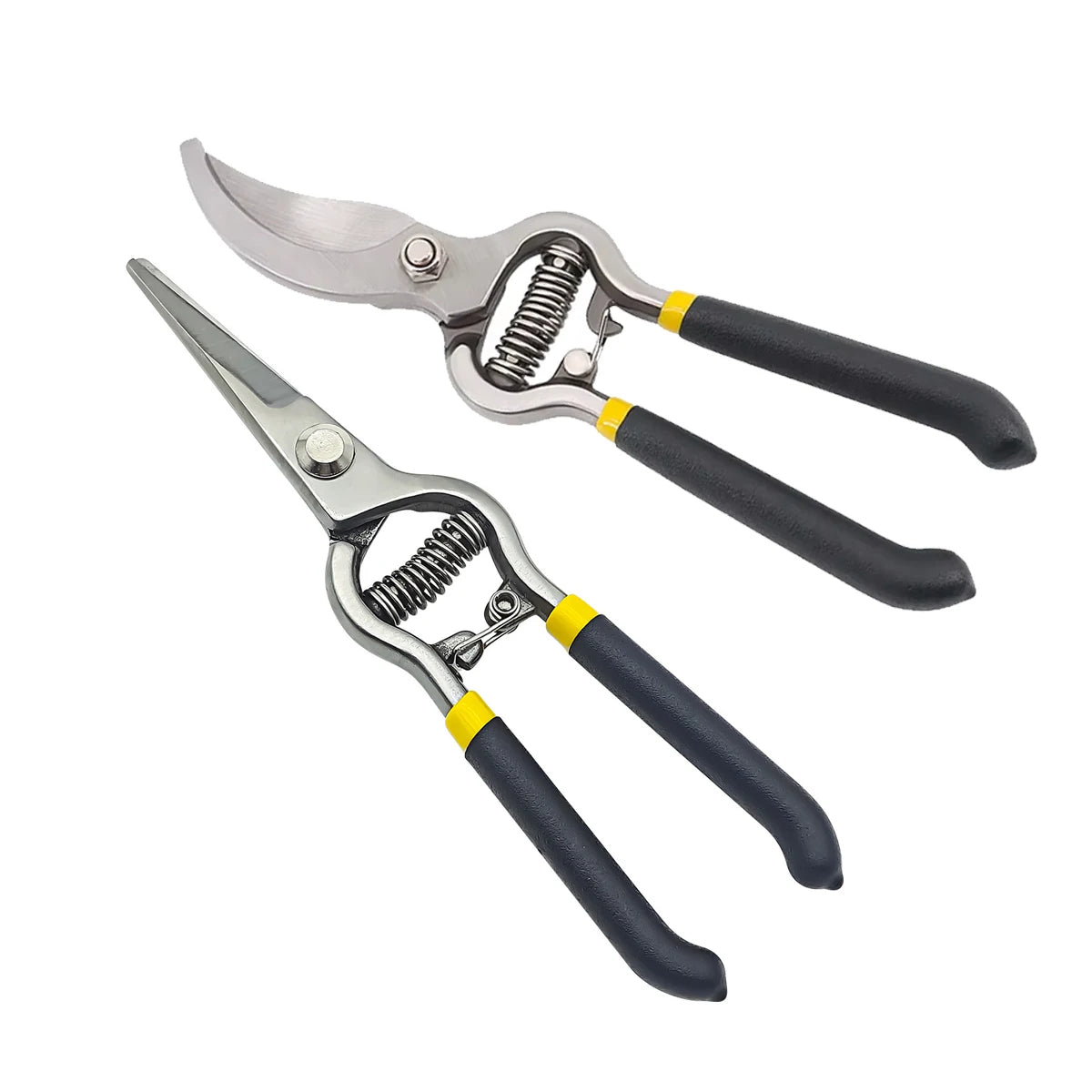 Straight Blade and Curved Blade Pruning Shears Multi-Functional Pruner for Garden Care