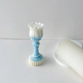 DIY Creative Aromatherapy Candle Plaster Ornaments Tulip Candle Holder Silicone Candle Mold