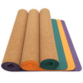 Hot-sale Eco Custom Logo Cork TPE Yoga Mat