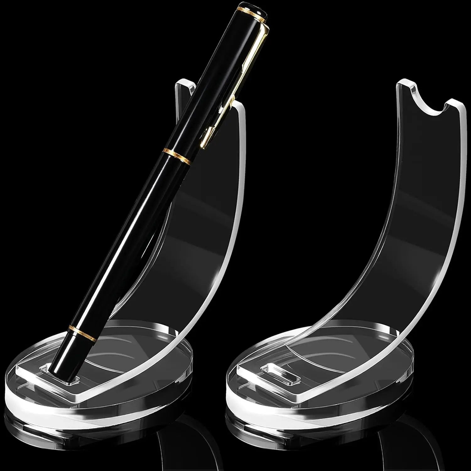 Acrylic Electronic Pen Holder Pencil Display Holder Fountain Pen Ballpoint Pen Display Rack for Home School