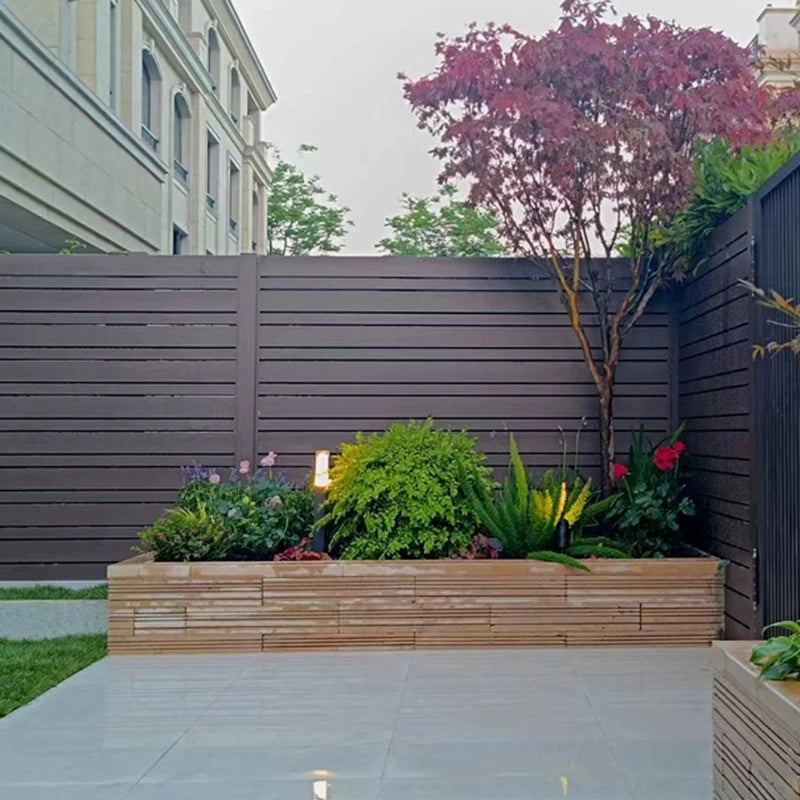 Customized Modern Style Intelligent Aluminum Sliding Fence Gate Automatic Outdoor Turing Gate