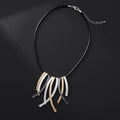 TongLing New Multi Color Hypoallergenic Pendant Necklace Fashion Ladies Adjustable Choker Necklace for Daily