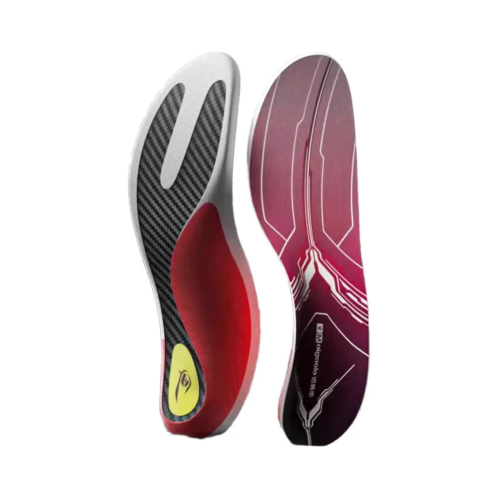 Y-Shaped Carbon Fiber Ultra-Thin Sports Insole Anti-Slippery Shock Absorbing for Running Bike-ridingTreadmill Jogging Walking