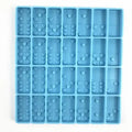 DIY Heart type Dominoes Game Play Epoxy Resin Mold Silicone Dominoes Casting Molds