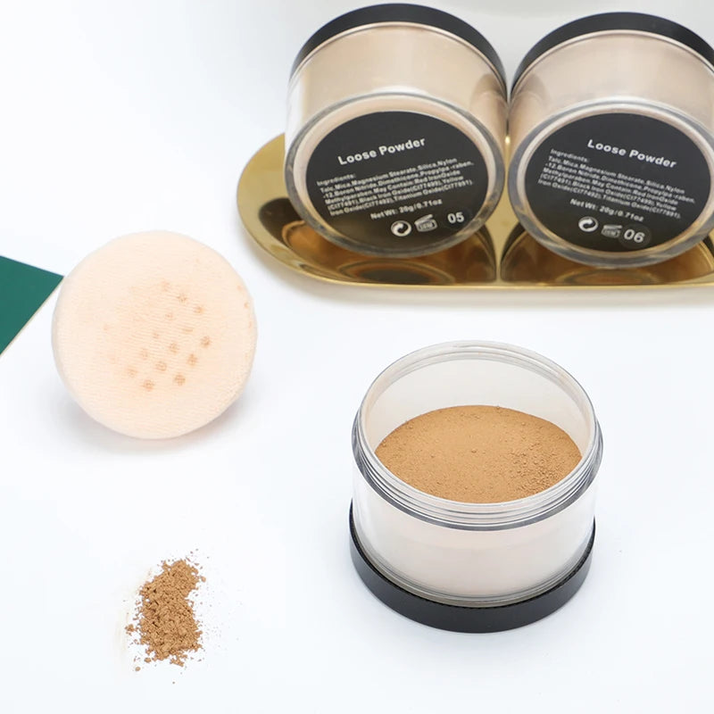 Free Sample Natural Translucent Powder Private Label Vegan Face Makeup Loose Setting Powder