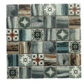 Foshan Factory Distributor Price Kitchen Backsplash Wall 2x2 Inch Moroccan Inkjet Printing Square Stone Mosaic Tiles Mix Color