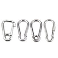 China Oval D Stainless Steel Karabiner 201 304 316 Din5299 Carabiner Clip for Climbing