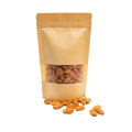 Doypack Ziplock Brown Kraft Craft Paper Plastic Food Packaging with Digital Window Print Standing Couches Logo Sugar Paper Bags