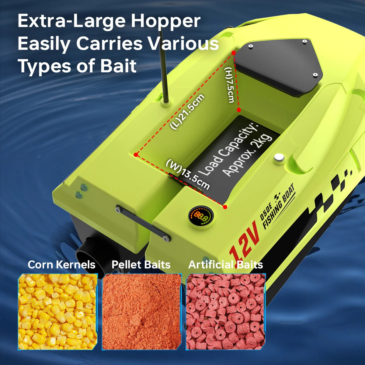 High-Speed RC Navigation Auto Return Fishing Bait Boat for Carp Fishing with Finder Bait Boat MegaBDM