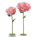 Moving Artificial Silk Peony Flowers Decorative Mall Wedding Garden Open and Close Solar/AC/DC Powered Freestanding