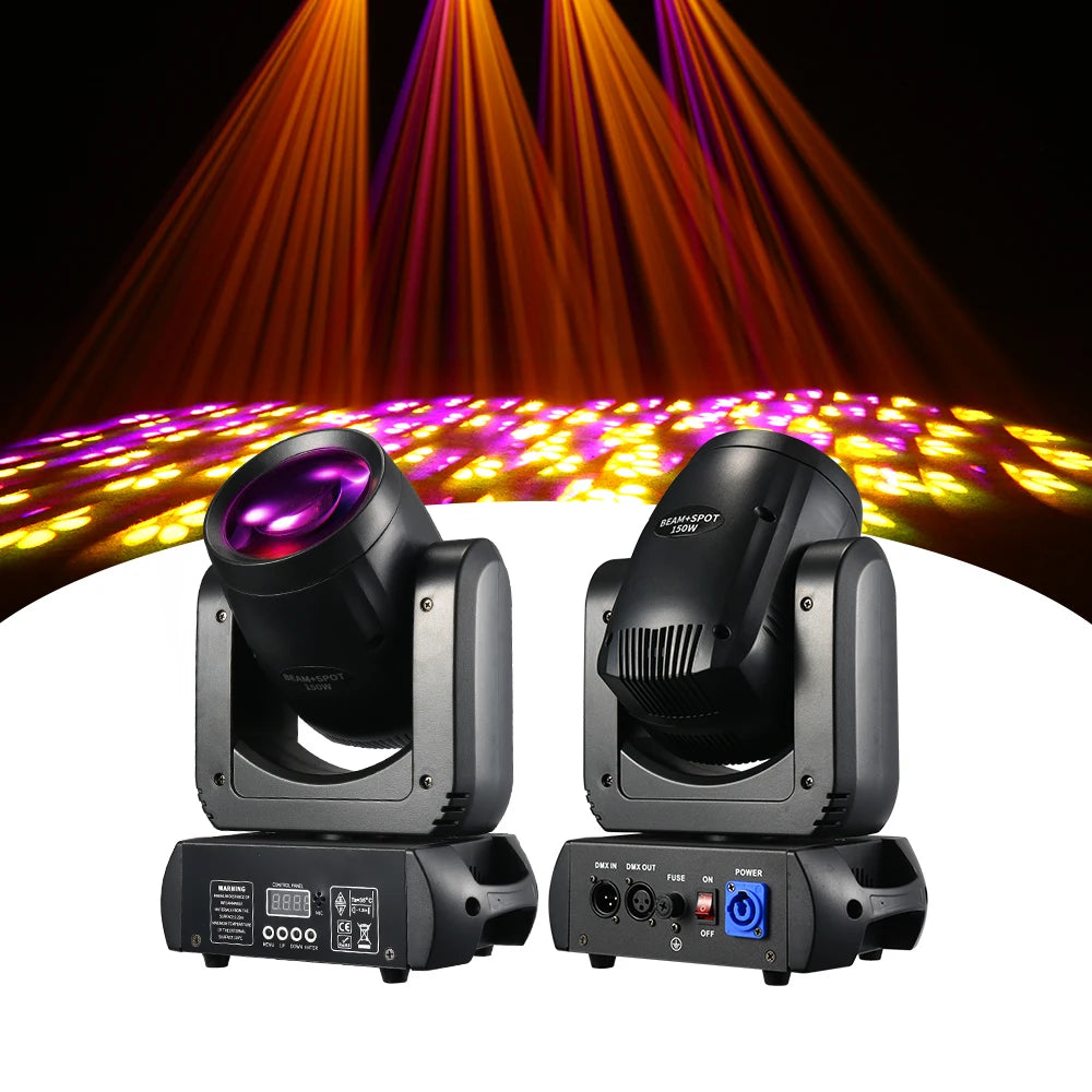 150W Robotic Lights Dj 18Prism Beam Gobo Spot DMX Cabeza Movil RGBW NightClub Party Event Bar Dj Light Moving Heads Stage Light