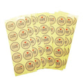 100pcs Per Pack Red Heart Hand Made With Love Scrapbooking Kraft Paper Labels Envelopes Stickers Gift Packaging Seal Sticker