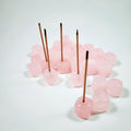 HZ Rose Quartz Incense Holder Best Selling Product Stone Various Quartz Crystal Feng Shui Love Crystal Image Art & Collectible