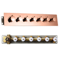 Rose Gold Brass body shower valve in-wall thermostatic concealed valve shower mixer faucet