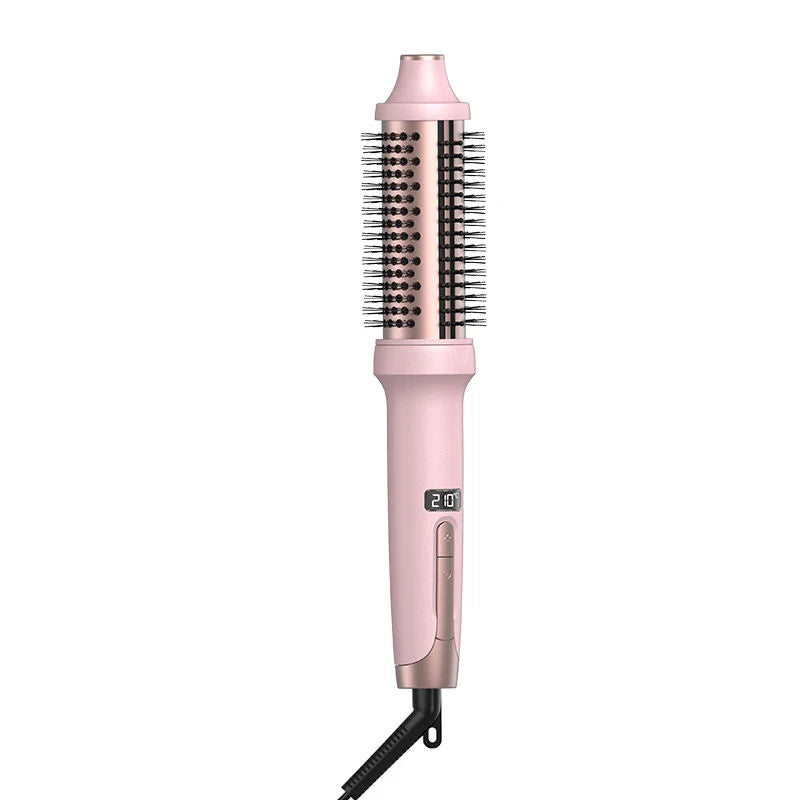Mesky Heated Curler Brush  Coating Barrel Fast Heater Styling Comb Wholesale LCD Digital Display Hair Curler Brush