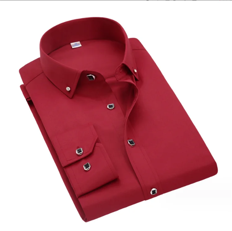 Men's long sleeve shirt Slim-fit business casual fashion shirts