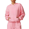Women's Comfortable Lightweight Running Hoodie Winter Thermal Fleece Lined Breathable Fit Active Adults Small Size OEM Supply
