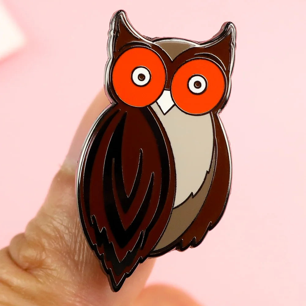 Creative Owl Lapel Pin Manufacturer Metal Souvenir Gifts Badge Enamel Lapel Pin Custom Metal Badge