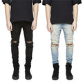 2026 Wholesale Fashion Skinny Denim Jeans Men Ripped Stretch Street Style Bulk Supply Slim Fit Casual Jeans