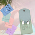 Multi-Functional Custom Nail Clipper With Leather Storage Bag 4PCS Nail Clipper Set Stainless Steel Manicure Tools Kit