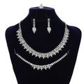Bridal Accessories Fashion Graceful Crystal Diamond Jewelry Set Necklace Earrings Bracelet Ring 4 Piece BN9308