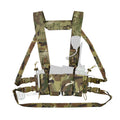Quad Slot Magazine Pouch Tactical Chest Rig Bag Equipment Detachable Elastic Hunting Camouflage Gears Polyester Lining MU