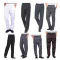 High Quality Elastic Zebra Chef Trousers White Kitchen Cooker Work Clothes for Restaurant & Bar for Hotels Pubs & Bakeries