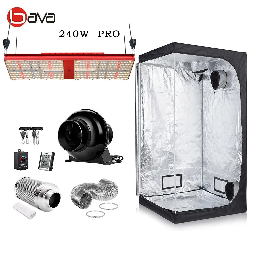 2024 Promotional Four Switches Sunlike Spectrum 3000K Waterproof Bava Green 240w Led Grow Light Uv Ir with ETL Certification