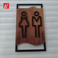 20*35cm Toilet Signage Door Plates Restroom Sticker Acrylic Bathroom Door Sign Male Female Washroom Toilet Sign Plate