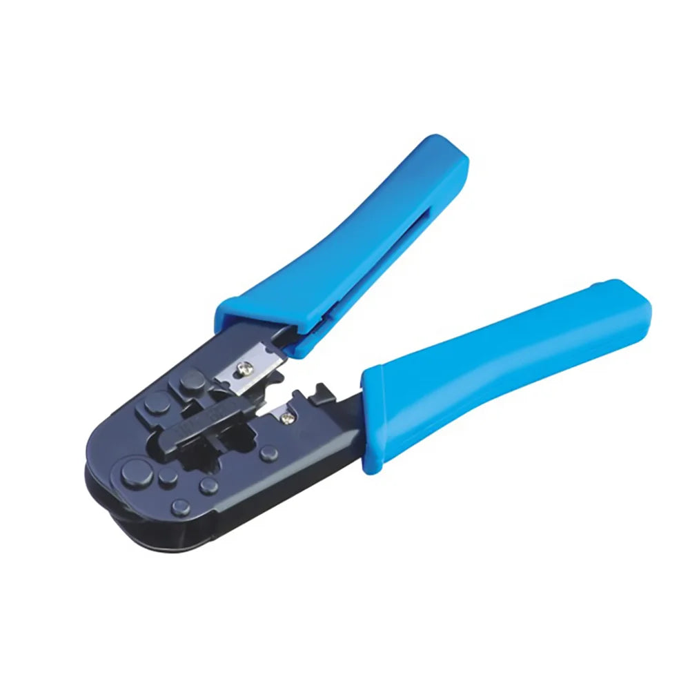 MT-8102 Network Cable Crimp Hand Tool 4P 6P 8P Crimping Tool with Ratchet 185mm Type Crimping Plier