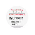 Maxpro200 Plasma Cutting Torch Consumable 130A Plasma Nozzle Tips 220892 Plasma Torch Spare Parts Welding Tip