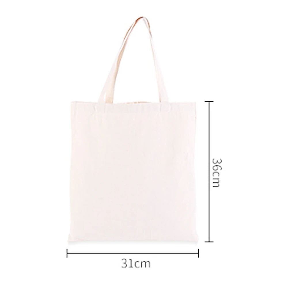 Storage Bags Sublimation Canvas Tote Storage Bags for Advertising Shopping Travel Sport